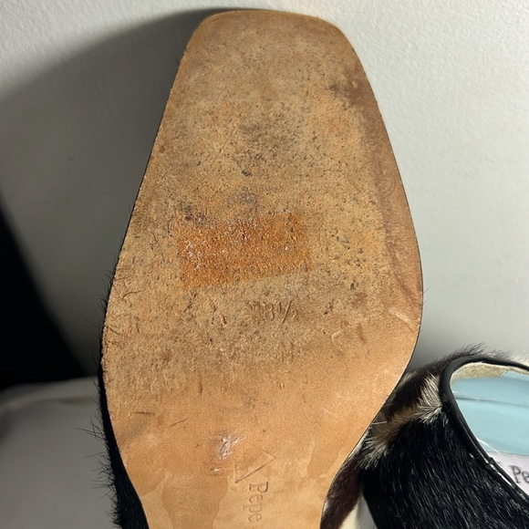 PRE-OWNED PEPE JIMENEZ PONY HAIR SHOES WOMAN SIZE 8 1/2 - Picture 6 of 9
